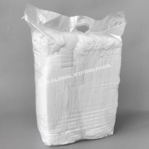 Chiffons en coton blanc recyclé 100% coton pour le nettoyage industriel, forte absorption pour le nettoyage - Product Image 1