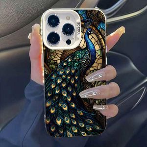 Belle paon <span class=keywords><strong>Photo</strong></span> impression plaqué argent clé TPU PC étui de téléphone portable pour <span class=keywords><strong>Iphone</strong></span> 8 X Xr Xs 11 <span class=keywords><strong>12</strong></span> 13 14 15 16 Pro 17 - Product Image 5