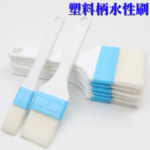 Brocha plana para pintura con mango de plástico y cerdas de fibra química de 1, 2, 3 y 4 pulgadas para pintura a base de agua, pegamento, revestimiento y uso en ferretería. - Product Image 5