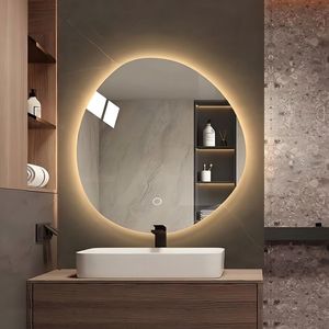 Custom Round Shape Smart Mirror Dimmable LED Anti Fog Touch <b>Switch</b> Memory Function OEM Factory Direct for Bathroom Wall Decor - Product Image 6