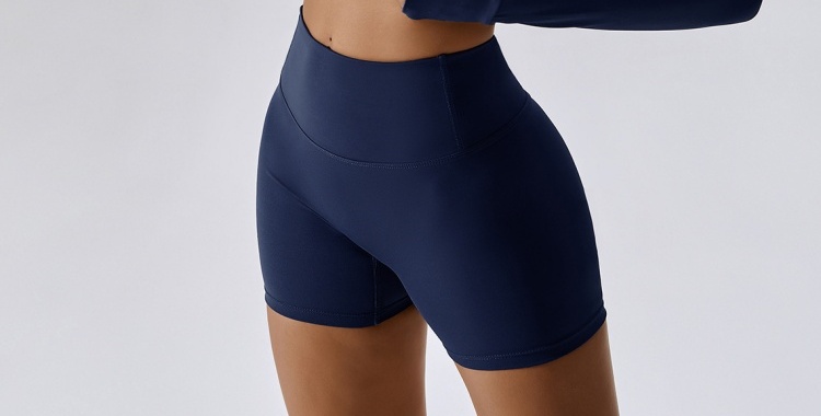 Navy blue yoga shorts