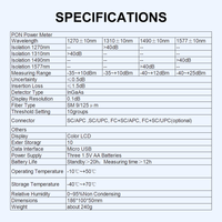 CAILI 10G PON OPM TM582 Tester for EPON GPON XGPON Power Meter FTTx OLT-ONU 1270/1310/1490/1577nm Fiber Optic