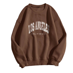 Sweat-shirt à capuche unisexe en crochet avec imprimé lettres, manches longues, style hip-hop, streetwear décontracté, motif fleur de bière, pour femme - Product Image 1
