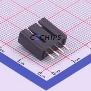 M2553V-04P Wire-to-Board Pin Header Through hole Component (THT),P=2.54mm Connector 1x4P 2.54mm Through Hole 4P - Product Image 2