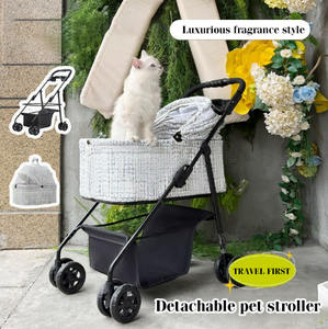 Cochecito Plegable Portátil y Cómodo JXB Premier de 4 Ruedas para <span class=keywords><strong>Perros</strong></span> y Gatos - Product Image 5