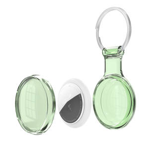 कुत्ते के सामान एयर टैग केस 9 रंग वाटरप्रूफ पारदर्शी टीपू रक्षक कीचेन - Product Image 3