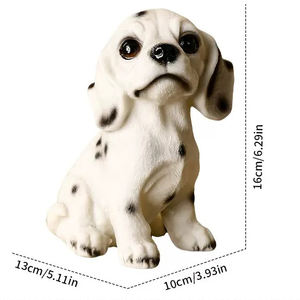 Artesanías de resina de dibujos animados, estatua de perro <span class=keywords><strong>Beagle</strong></span> hecha a mano, figuritas de perro cachorro realista, escultura de Animal para recuerdos, regalos, decoración del hogar - Product Image 4