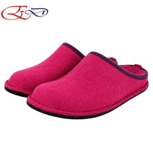 Pantuflas de Fieltro de Lana para Mujer, de Alta Calidad, Suaves, Antideslizantes, con Suela Recubierta de Látex, Cálidas y Cómodas, para Otoño e Invierno, para el Dormitorio - Product Image 1