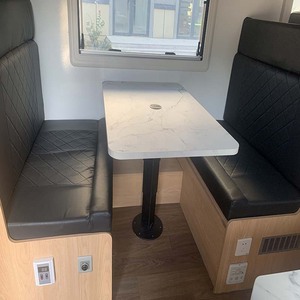 Remorque de luxe pour le camping avec cuisinière à gaz 2 brûleurs, évier en acier inoxydable, table à levage manuel et <span class=keywords><strong>matelas</strong></span> en éponge haute densité - Product Image 6