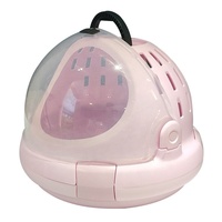 Boîte de transport transparente antichoc pour animaux de compagnie, capsule spatiale en forme de dôme, sac de transport pour chat, pour sorties et voyages