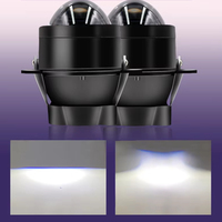 DEAO Nouveau Phare Antibrouillard Laser Carré Lada 3 J1 à Faisceau Bas Unique Super Lumineux 6500LM 55W LED Universel