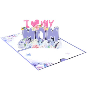 Tarjeta de Felicitación Personalizada para el Día de la Madre, Tarjeta de Felicitación 3D con Tallado en Papel, Tarjeta de Felicitación Festiva, Mensaje de Agradecimiento para Mamá, Tarjeta de Regalo - Product Image 2