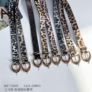Cinturón con Estampado de Leopardo de 2.5 cm, Cinturón de Moda para Mujer - Product Image 1