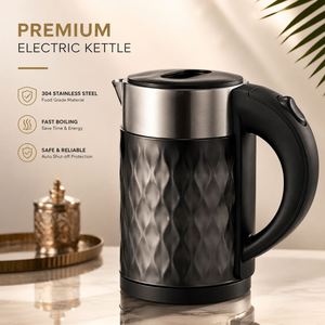 Hervidor Eléctrico de 2.0L, 1500W, Acero Inoxidable, Ebullición Rápida, Inalámbrico, con Protección de Seguridad - Product Image 1