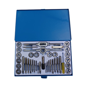 Zhengmao Hardware Tap Die Set 16 Piece Metric Thread Cutting Right Hand Hand <b>Tools</b> for Metal <b>Threading</b> Repair - Product Image 2