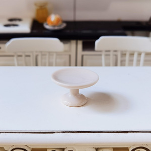 Mini plato <span class=keywords><strong>de</strong></span> cerámica para frutas <span class=keywords><strong>con</strong></span> soporte alto, esmaltado en un solo color, vajilla estilo INS para <span class=keywords><strong>casa</strong></span> <span class=keywords><strong>de</strong></span> <span class=keywords><strong>muñecas</strong></span> - Product Image 4