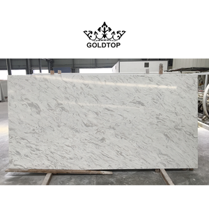 Pierre de Quartz de calacita moderne, Surface douce, rivière blanc, roche de roche artificielle, prix - Product Image 1