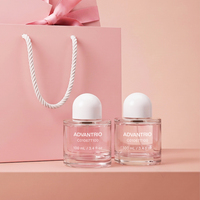 Flacon de parfum vide en verre rond personnalisé de luxe haut de gamme 100 ml en gros