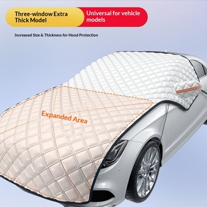Housse de voiture universelle quatre saisons épaissie (type bâche) avec protection solaire, isolation thermique et pare-soleil - Product Image 2