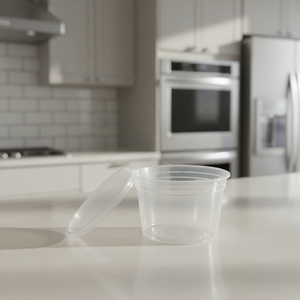 Clear Disposable PP Deli Cups <b>with</b> <b>Lids</b> for <b>Food</b> Storage, Sauces, Soups, Snacks, Meal Prep and Takeaway Use - Product Image 4