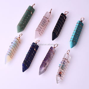 Collana Spirituale Metafisica con <span class=keywords><strong>Cristalli</strong></span>, Ciondolo a Punta dei Sette Chakra - Product Image 6