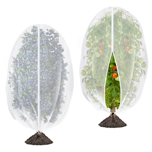 Filet de protection pour arbres fruitiers avec fermeture éclair et cordon de serrage, filet anti-oiseaux pour <span class=keywords><strong>jardin</strong></span>, couverture de protection pour plantes, barrière anti-insectes et oiseaux pour myrtilles, protection pour arbres - Product Image 1