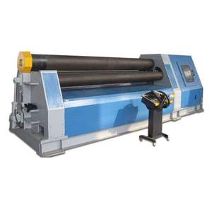 เครื่องรีดแผ่นโลหะแบบไฮดรอลิก 3 ลูกกลิ้ง ขนาด 10×2500 มม. สำหรับงานหนัก อัตโนมัติ สำหรับการดัดแผ่นโลหะเป็นทรงกระบอก - Product Image 6