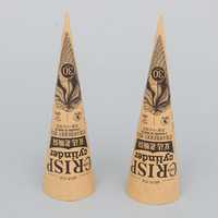 Manchons en papier personnalisés imprimés pour cornets de crème glacée, emballages jetables en papier pour cornets gaufrettes, gobelets