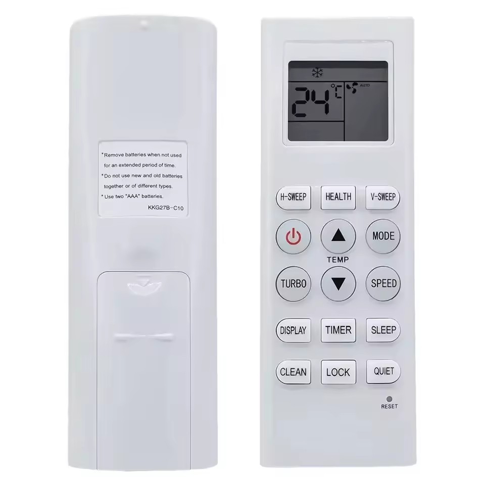 New O KKG27B-C1 AC <strong>Remote</strong> <strong>Control</strong> with Fixed <strong>Code</strong> ABS Plastic Material 8m Range 4 Buttons Anti-Shock <strong>Changhong</strong> Air Conditioner