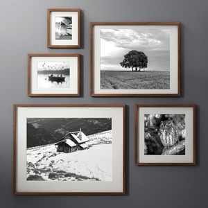 Modern Simple <strong>5</strong> <strong>X</strong> 7 Wooden <strong>Frame</strong> Natural Walnut Wood Photo Collage <strong>Frame</strong> with HD Tempered Glass - Product Image 2