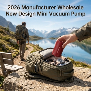 Bomba <span class=keywords><strong>de</strong></span> Vacío Recargable Mini, Diseño 2026, Venta al Por Mayor <span class=keywords><strong>de</strong></span> Fábrica, Portátil, Fuerte Succión, Bolsa <span class=keywords><strong>de</strong></span> Almacenamiento para Ropa y Edredones, Logotipo Personalizado OEM - Product Image 1