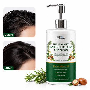 Champú Hidratante Anticaída de Cabello con Romero Orgánico Sin Sulfatos de Marca Privada Personalizado, Fórmula Líquida 2 en 1 con Aceite de Argán Marroquí - Product Image 1