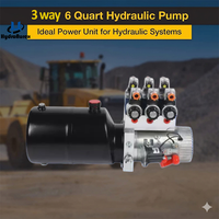 Unit Tenaga Hidrolik DC Multi-Spool Pompa Power Pack Katup Kontrol Solenoid Unit Tenaga Pompa Ganda