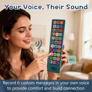 Appareil AAC pour l'autisme avec 6 boutons d'enregistrement, voix interchangeable homme/femme, aide à la communication alternative - Product Image 4