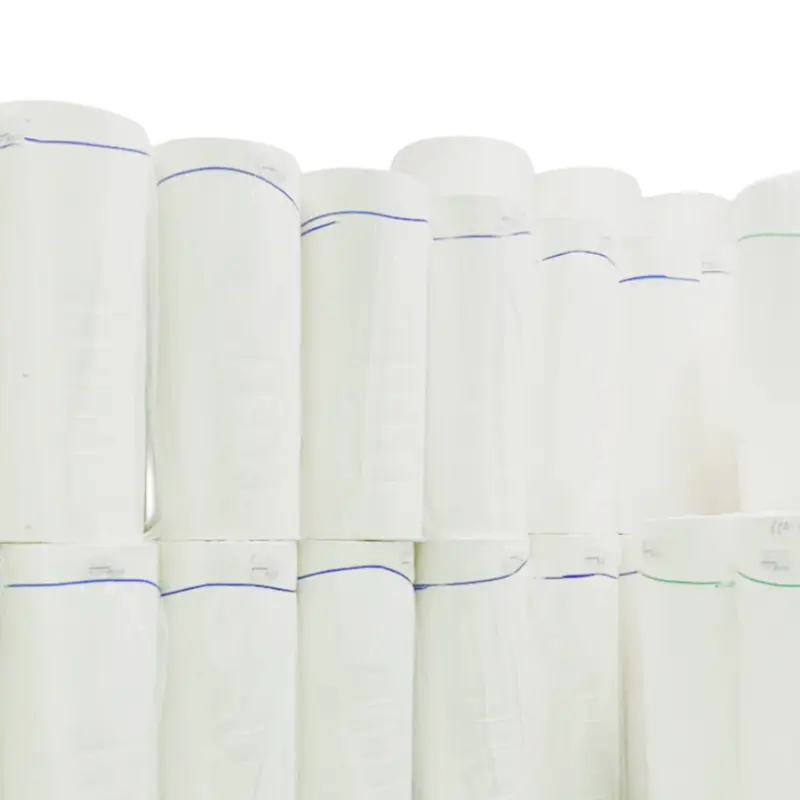 Tissu absorbant de nettoyage non tissé en microfibre blanc tissu non tissé en coton biologique