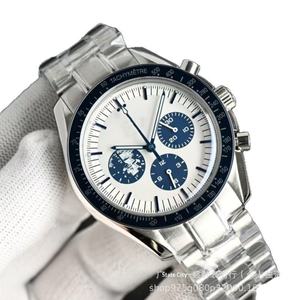 Montre mécanique entièrement automatique Moonwatch Super Apollo Series, chronographe multifonction, acier inoxydable, résistante à l'eau jusqu'à 100 m - Product Image 5