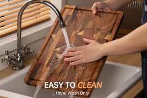 Kitchen <b>Tools</b> Rectangle Wooden End Grain Butcher Block Cutting <b>Board</b> Bamboo Material with Laser Logo Teak Wood Chopping <b>Board</b> - Product Image 6
