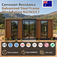 Grande maison conteneur, unité d'habitation autonome, maison préfabriquée aux normes australiennes, 4 chambres, kits de construction de cabane modulaire Lego, maison capsule