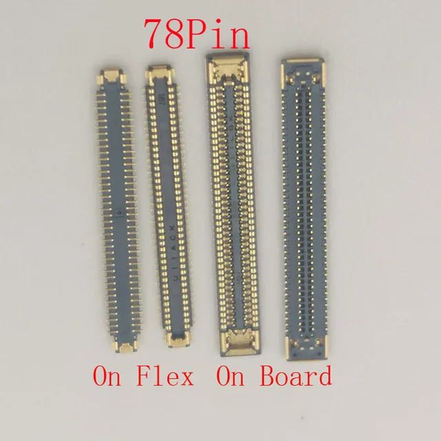 78 Pin LCD Screen Connector MainBoard FPC for Samsung Galaxy A12 A13 A23 A22 A24 A32 A33 A34 A02 Lcd PFC Connector