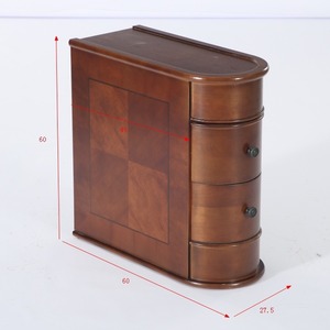 Luxury High-End Narrow Solid Wood <b>Sofa</b> <b>Side</b> <b>Table</b> Desk Light American Style Living Room Cabinet Shaker Door 3 Drawers Mobile - Product Image 4