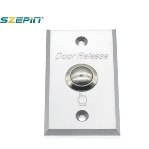 Sistemas de control de acceso, no/com/Salida Botón push interruptor con aleación de aluminio panel