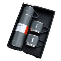 Produit le plus tendance 2026 : Ensemble de bouteilles HUM (1 tasse, 2 couvercles) – Design polyvalent pour cadeaux personnalisés