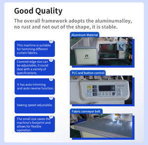 High Quality EISENKO RD-PFJ100 <b>Automatic</b> Curtain Hemming <b>Machine</b> Sides Bottom <b>Sewing</b> CE Certified 220V 0.8KW Curtain Making - Product Image 3