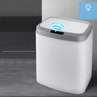 Bon prix Poubelle intelligente tactile à capteur rechargeable Poubelle intelligente pour déchets d'intérieur et d'extérieur