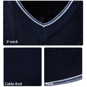<span class=keywords><strong>Chaleco</strong></span> de Punto Casual para <span class=keywords><strong>Hombre</strong></span>, Corte Ajustado, Sin Mangas, Ligero, Cuello en V, Directo de Fábrica - Product Image 3