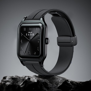 Reloj de Negocios para Hombre Sabr, Reloj con Números Arábigos, Caja de Aleación, Resistente al Agua 3ATM, Correa de Silicona con Hebilla Magnética, Reloj de Cuarzo para Hombre - Product Image 2