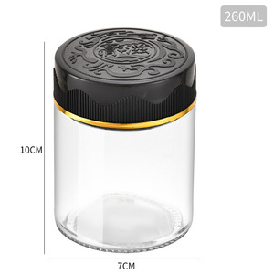 ขวดแก้วใสเกรดอาหารขนาด 260 มล. พร้อมฝาปิดผนึก ขวดแก้วแบบใช้ซ้ำได้สำหรับน้ำเชื่อม<span class=keywords><strong>มะนาว</strong></span>โฮมเมดและน้ำเชื่อมโลควอท - Product Image 2