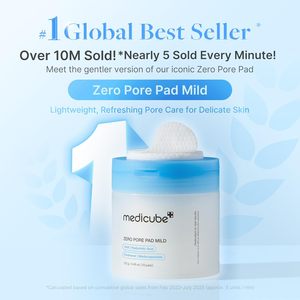 Medicube Toner Pads Zero Pore Pad 2.0 : Disques exfoliants et soin des pores à l'acide lactique AHA – Soin coréen pour la peau - Product Image 4