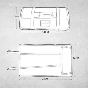Cuộn lên công cụ Túi <span class=keywords><strong>pouch</strong></span> tổ chức cờ lê cuộn công cụ lưu trữ đa năng dây kéo xách tay thợ điện <span class=keywords><strong>Pouch</strong></span> - Product Image 4