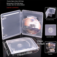 Boîte de rangement de remplacement pour jeux Blu-Ray PS3 PS4 PS5 personnalisée en usine, boîte de rangement pour un seul disque, couverture protectrice transparente pour PlayStation Video